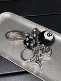 Black Obsidian Crystal Bag Charm Waist Accessory