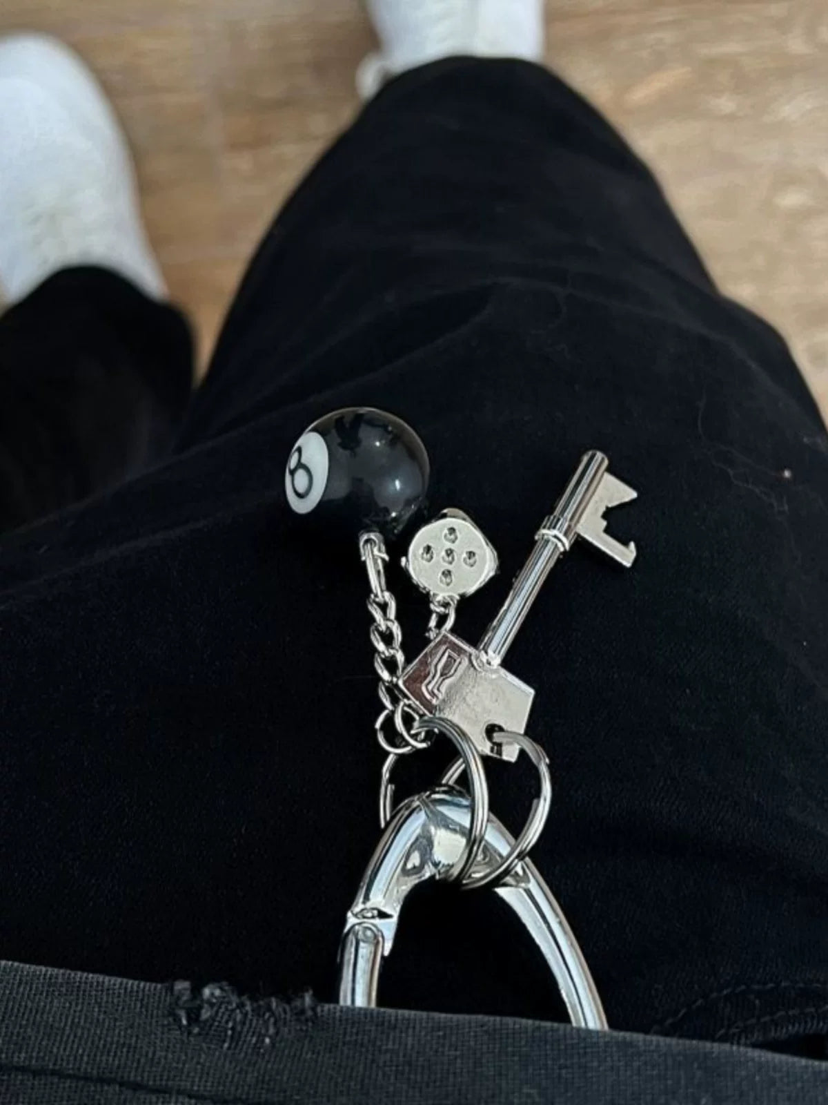Oval Carabiner Clip Streetwear Waist Keychain Hook