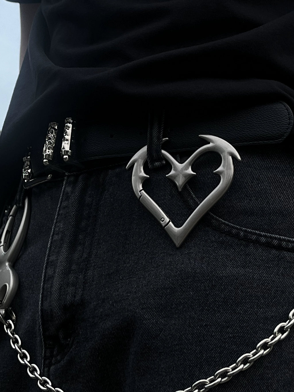 Angel Heart Metal Key Organizer Clip — Designer Bag Charm