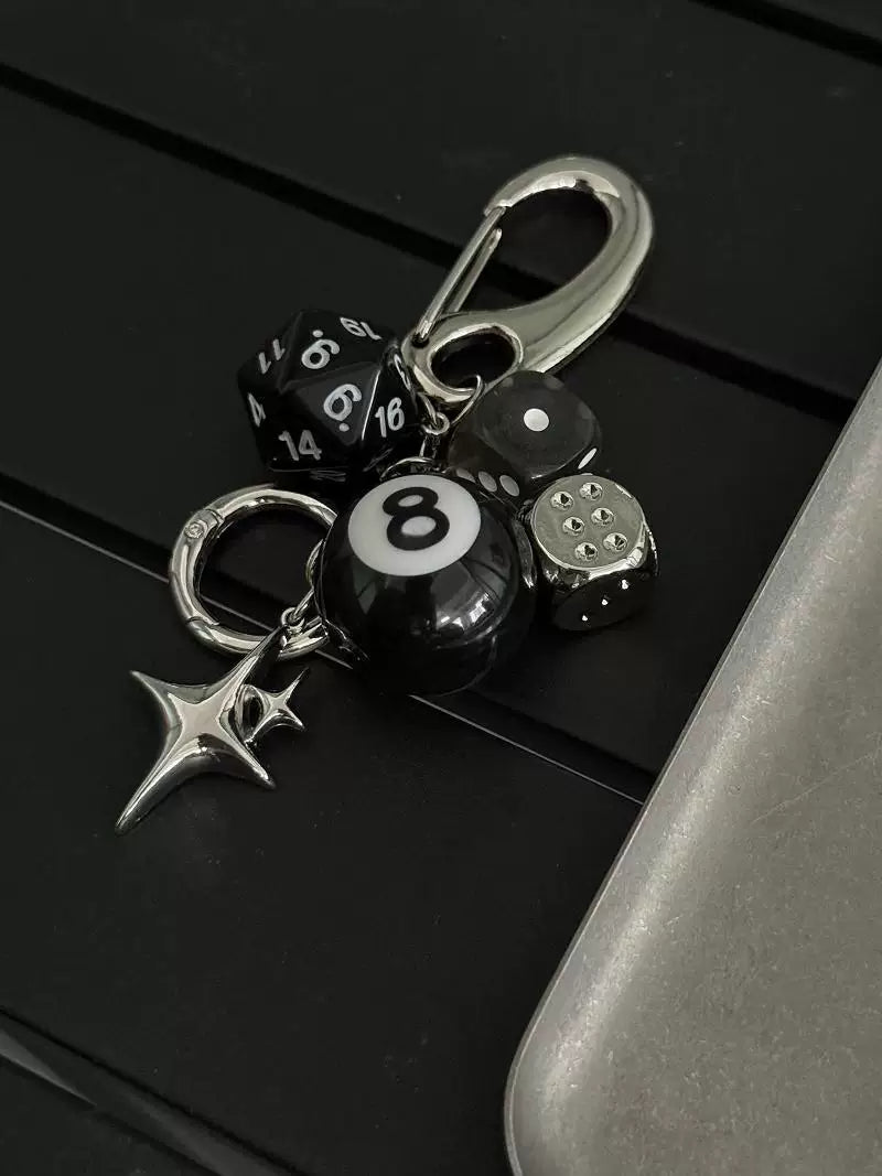 Black Obsidian Crystal Bag Charm Waist Accessory