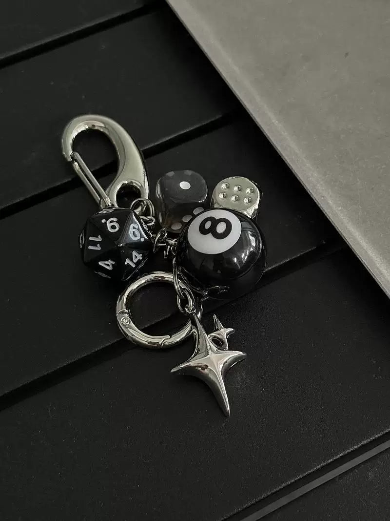 Black Obsidian Crystal Bag Charm Waist Accessory