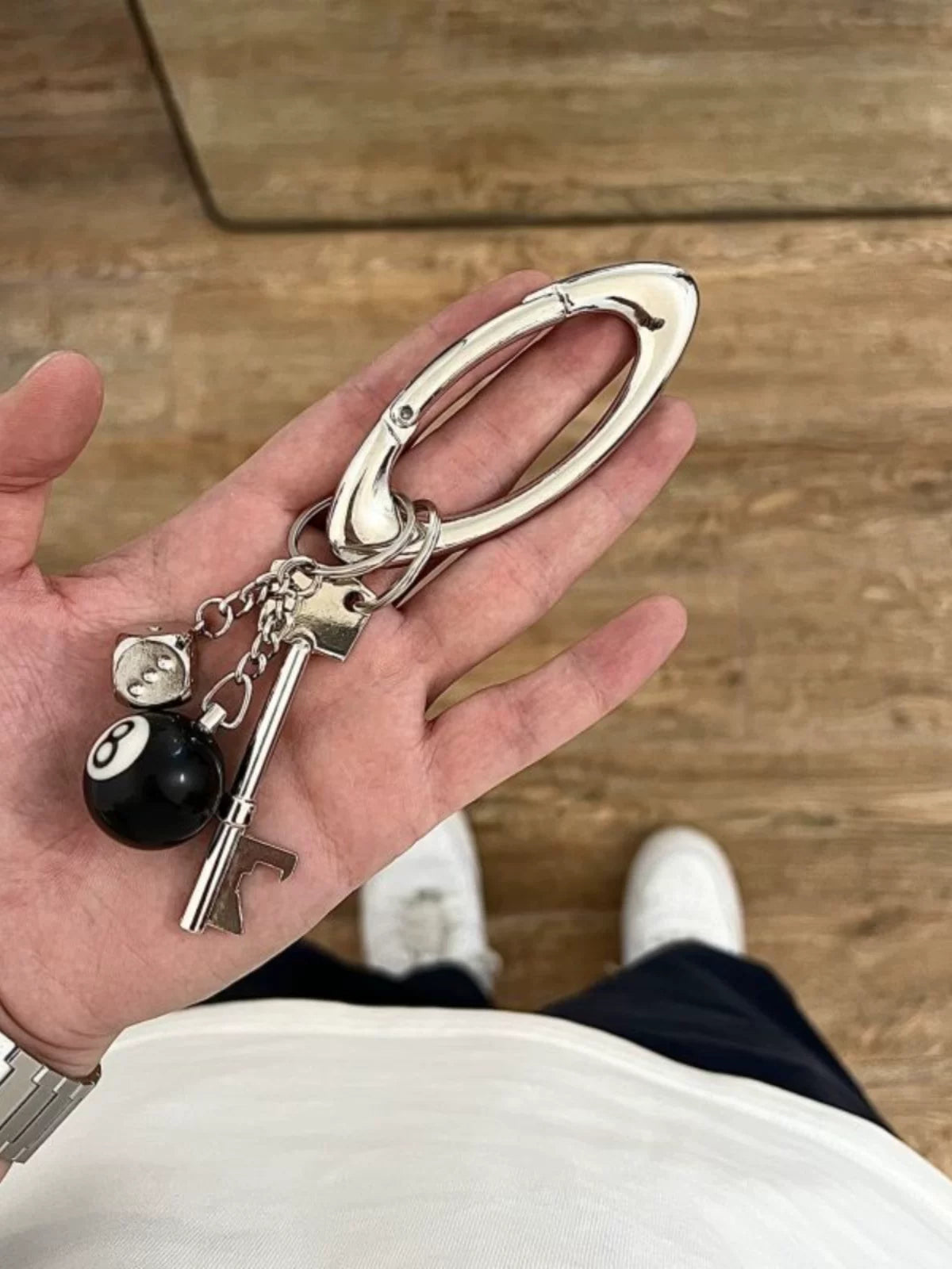 Oval Carabiner Clip Streetwear Waist Keychain Hook